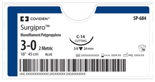 Surgipro II / Surgipro - инертный нерассасывающийся шовный материал